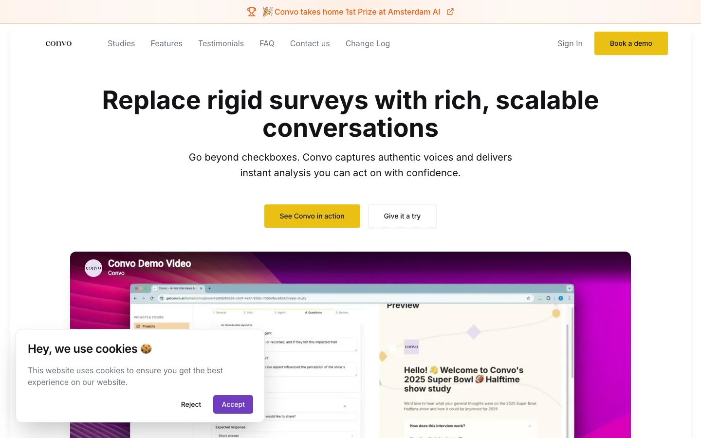 Convo hero image