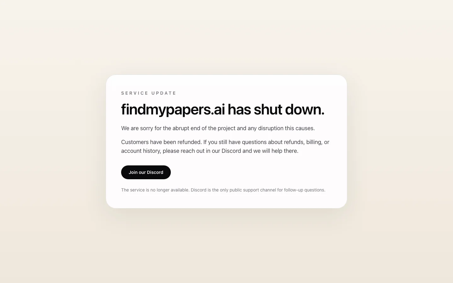 Find My Papers hero image
