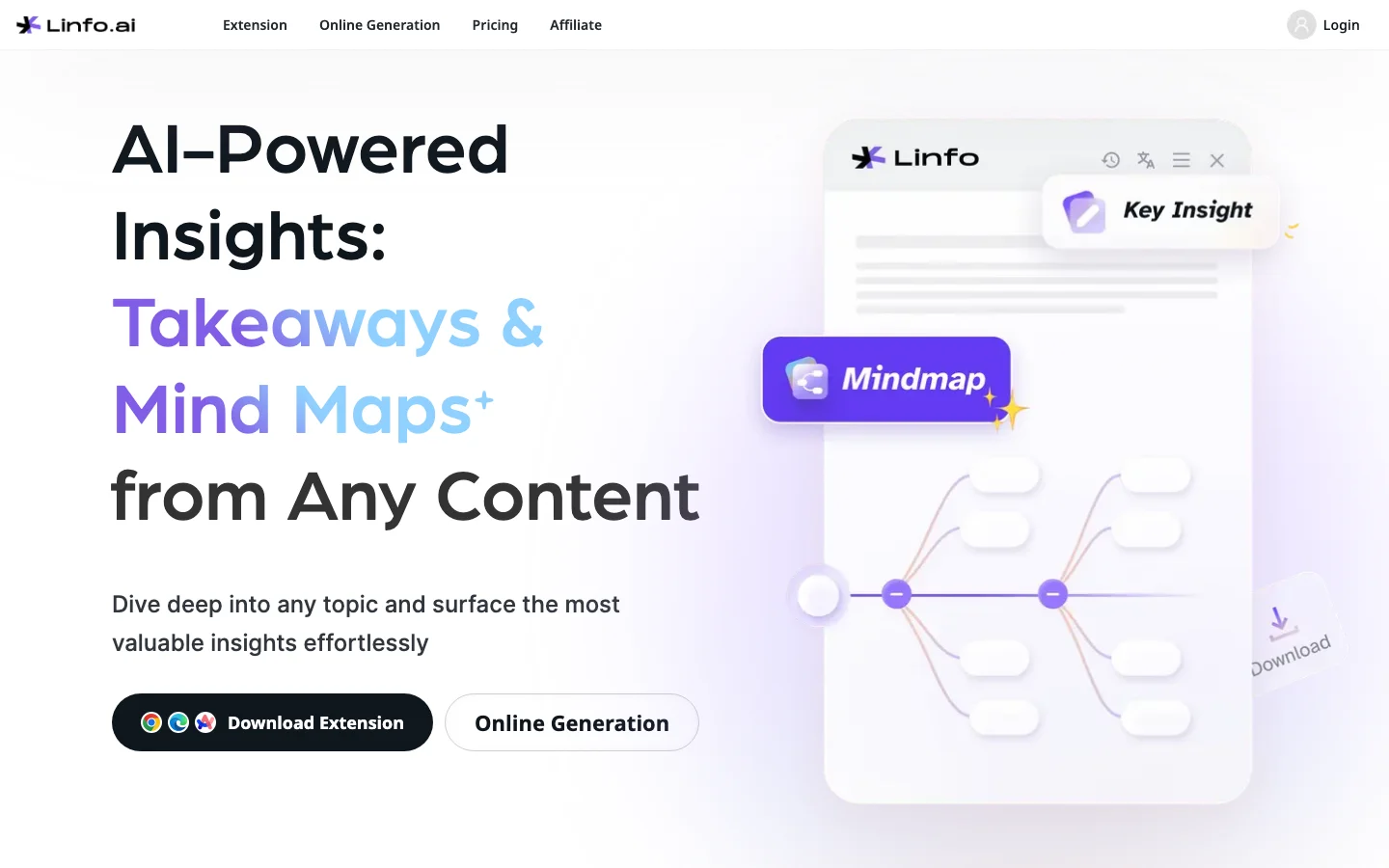 Linfo.ai hero image
