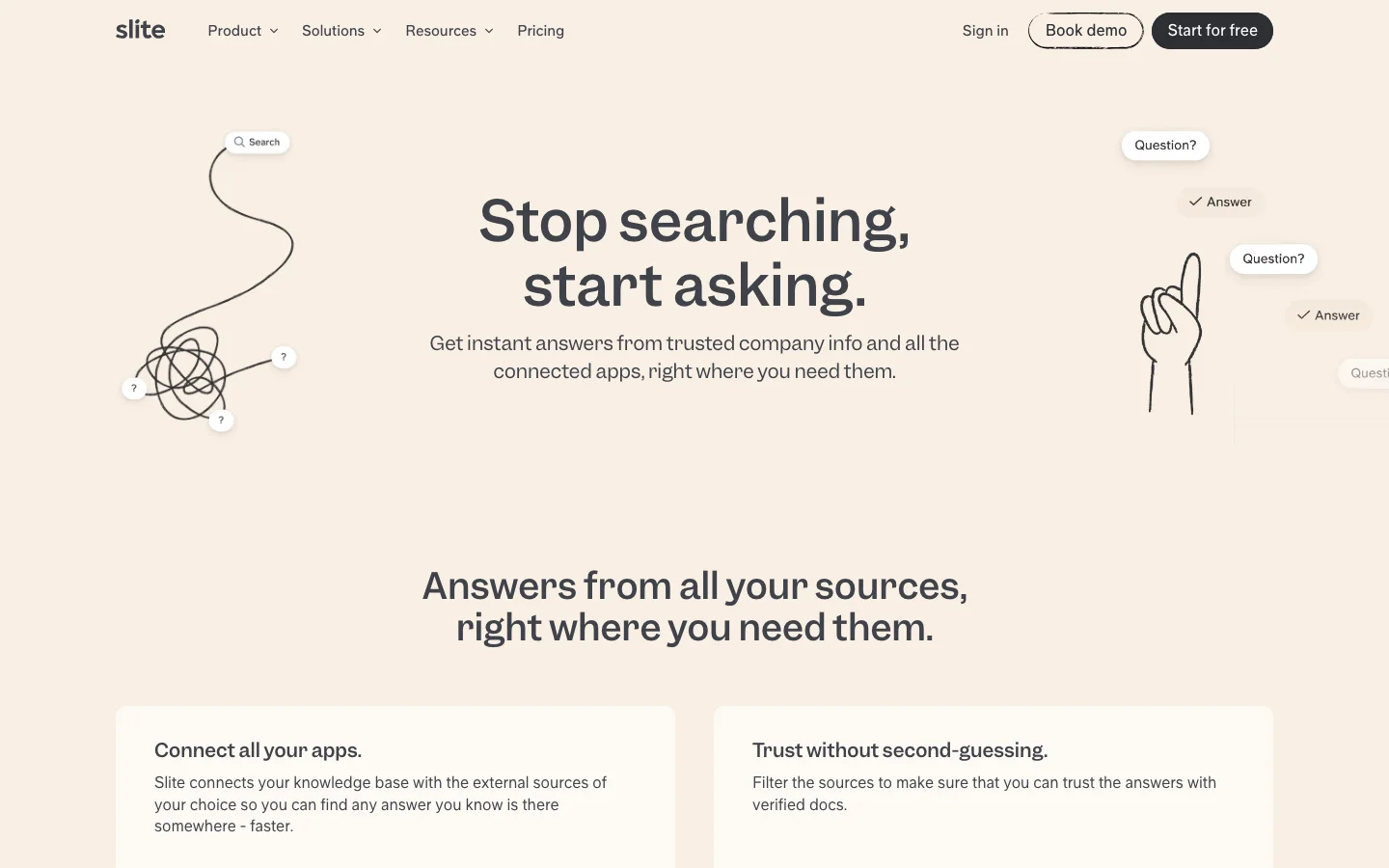 Slite - Ask hero image