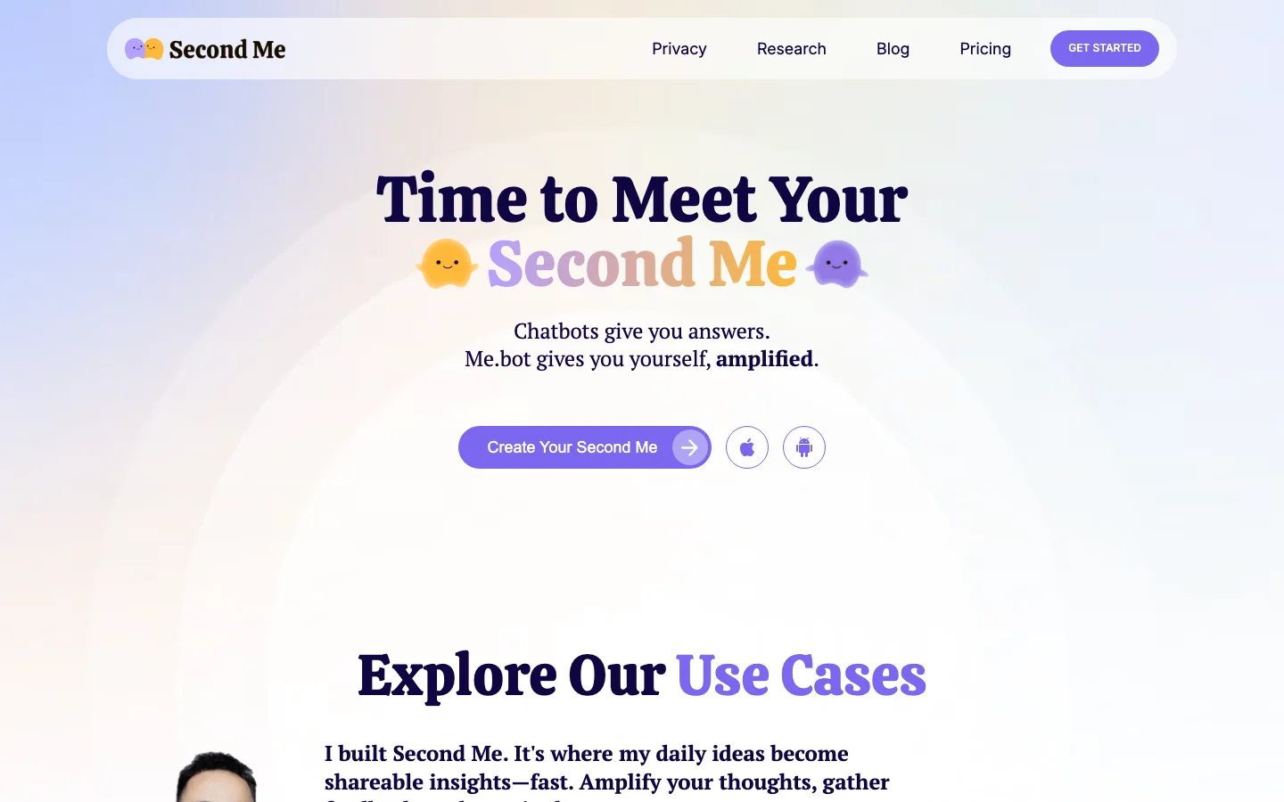 Me.bot hero image