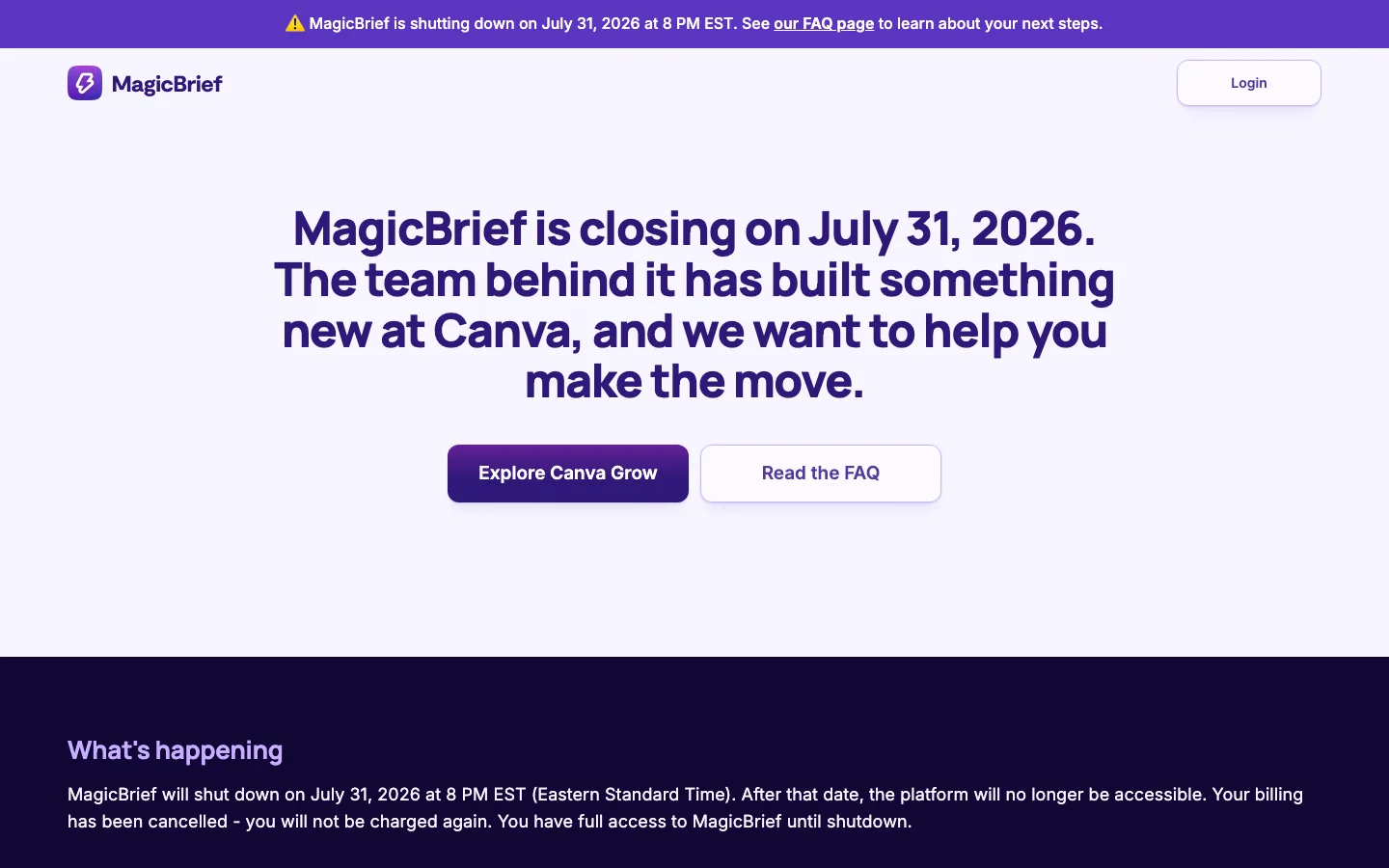 MagicBrief hero image