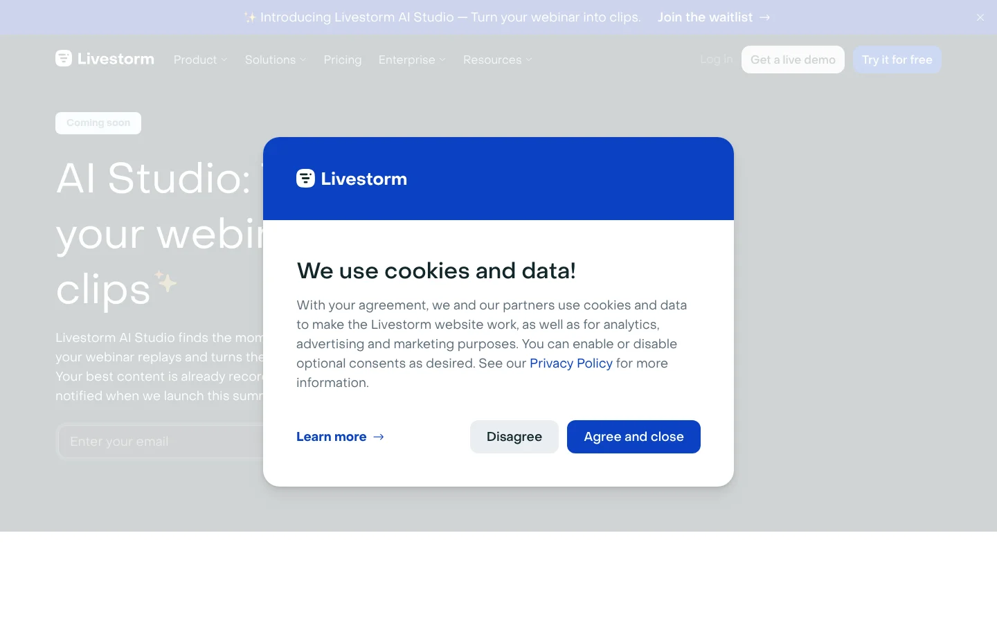Qlip.ai hero image