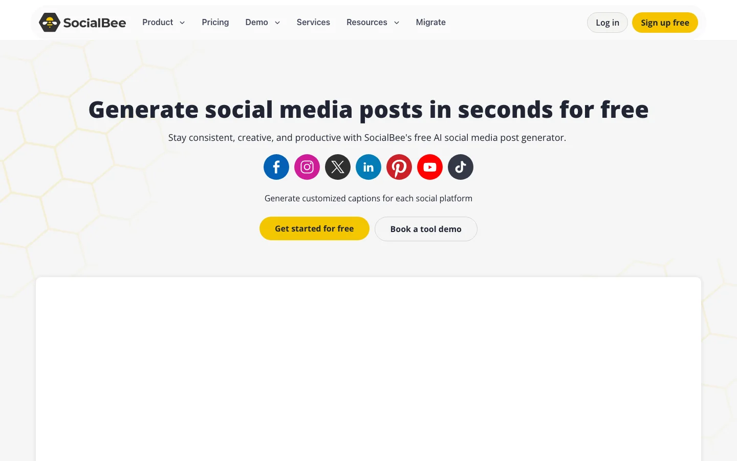 SocialBee hero image