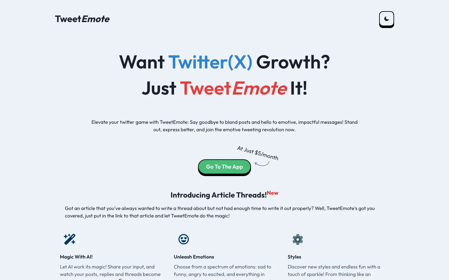TweetEmote hero image