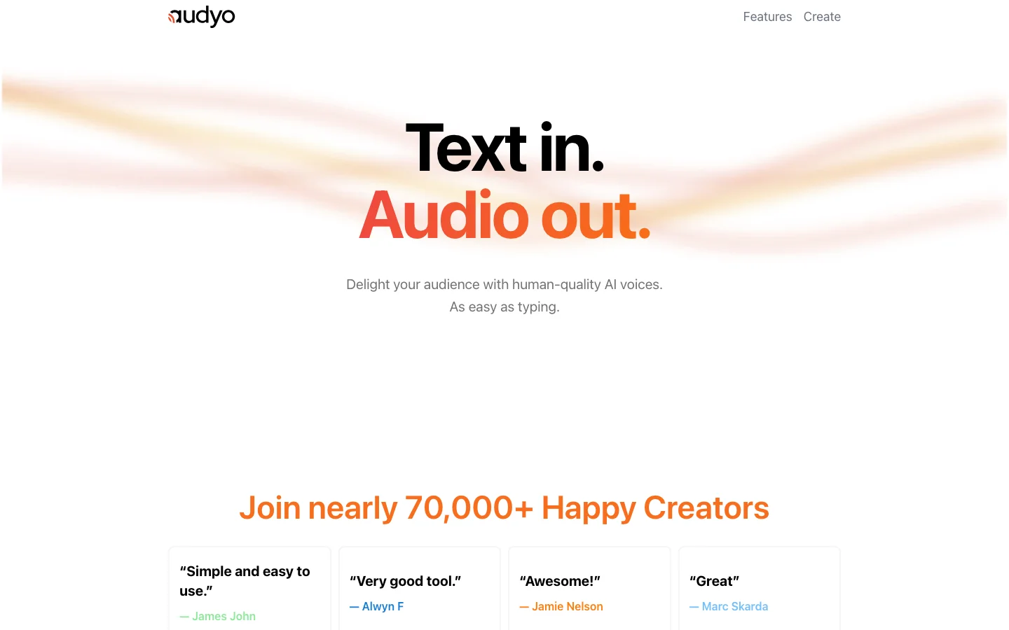 Audyo hero image