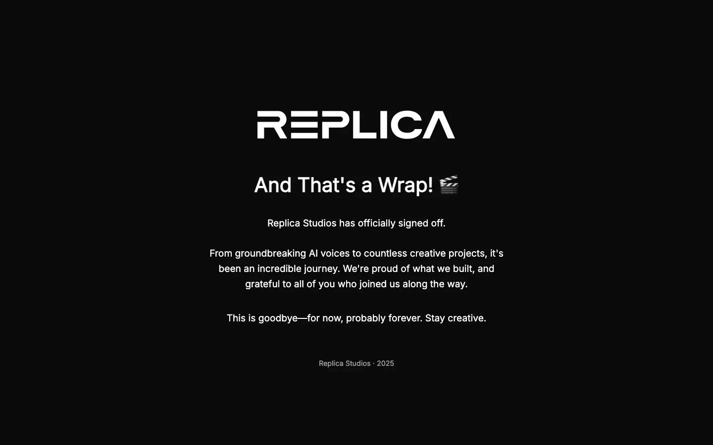 ReplicaStudios hero image