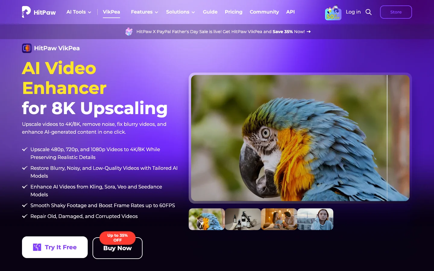 HitPaw Video Enhancer hero image