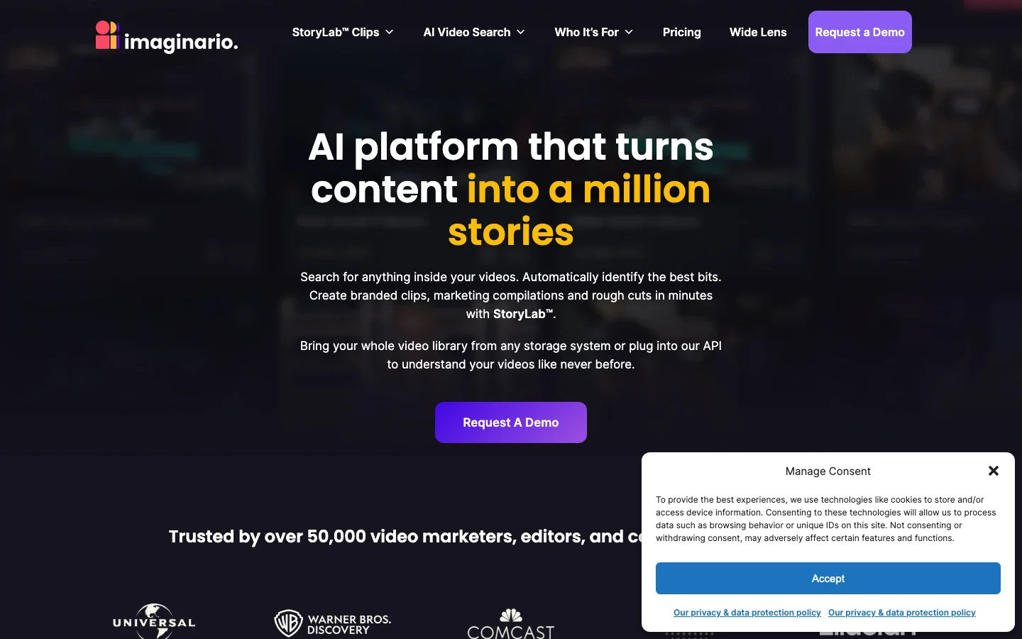 Imaginario.ai hero image