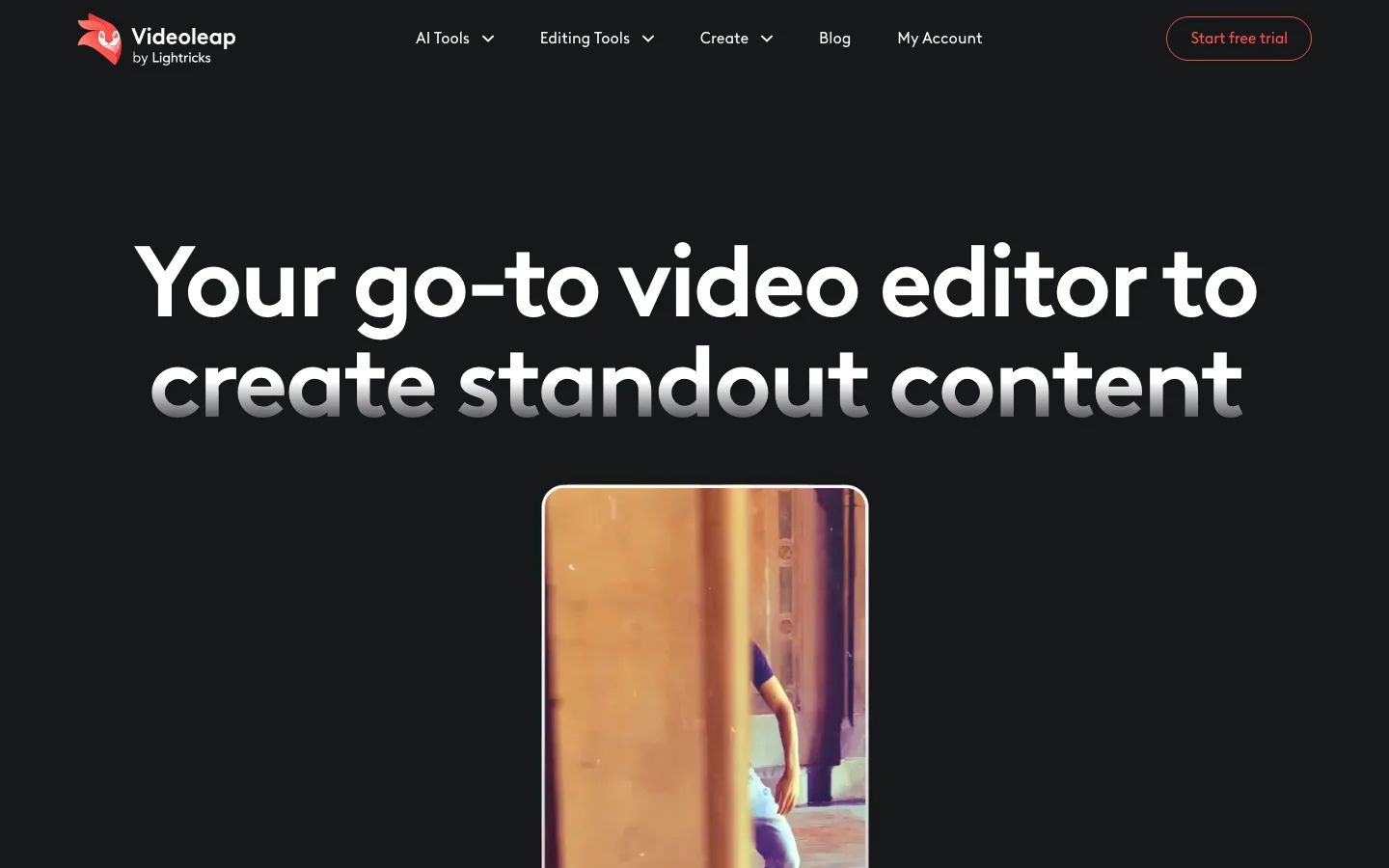 Videoleap hero image