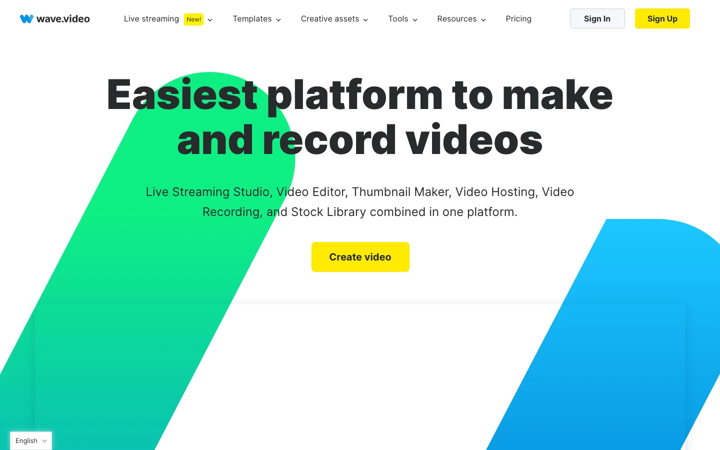 Wave.Video hero image
